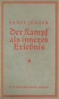 Ernst Jünger: 'Der Kampf als inneres Erlebnis' (1922)